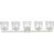 Astor 5 Light 36 inch Brushed Nickel Vanity Wall Light