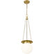 Calhoun 1 Light 9 inch Heritage Brass Pendant Ceiling Light
