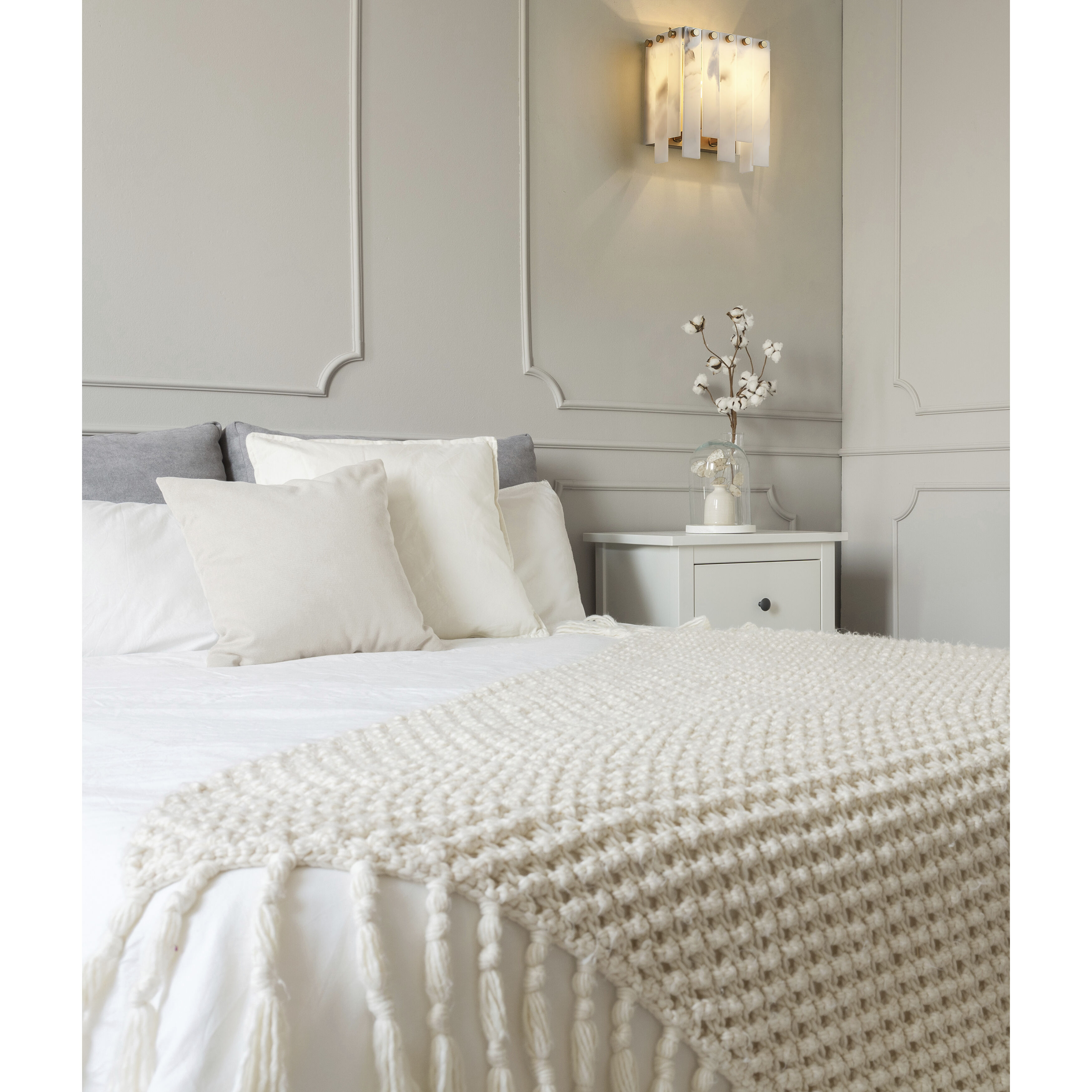 Viviana 2 Light 7.5 inch Rubbed Brass Wall Sconce Wall Light