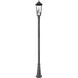 Gannon 3 Light 120.75 inch Black Outdoor Post Mounted Fixture