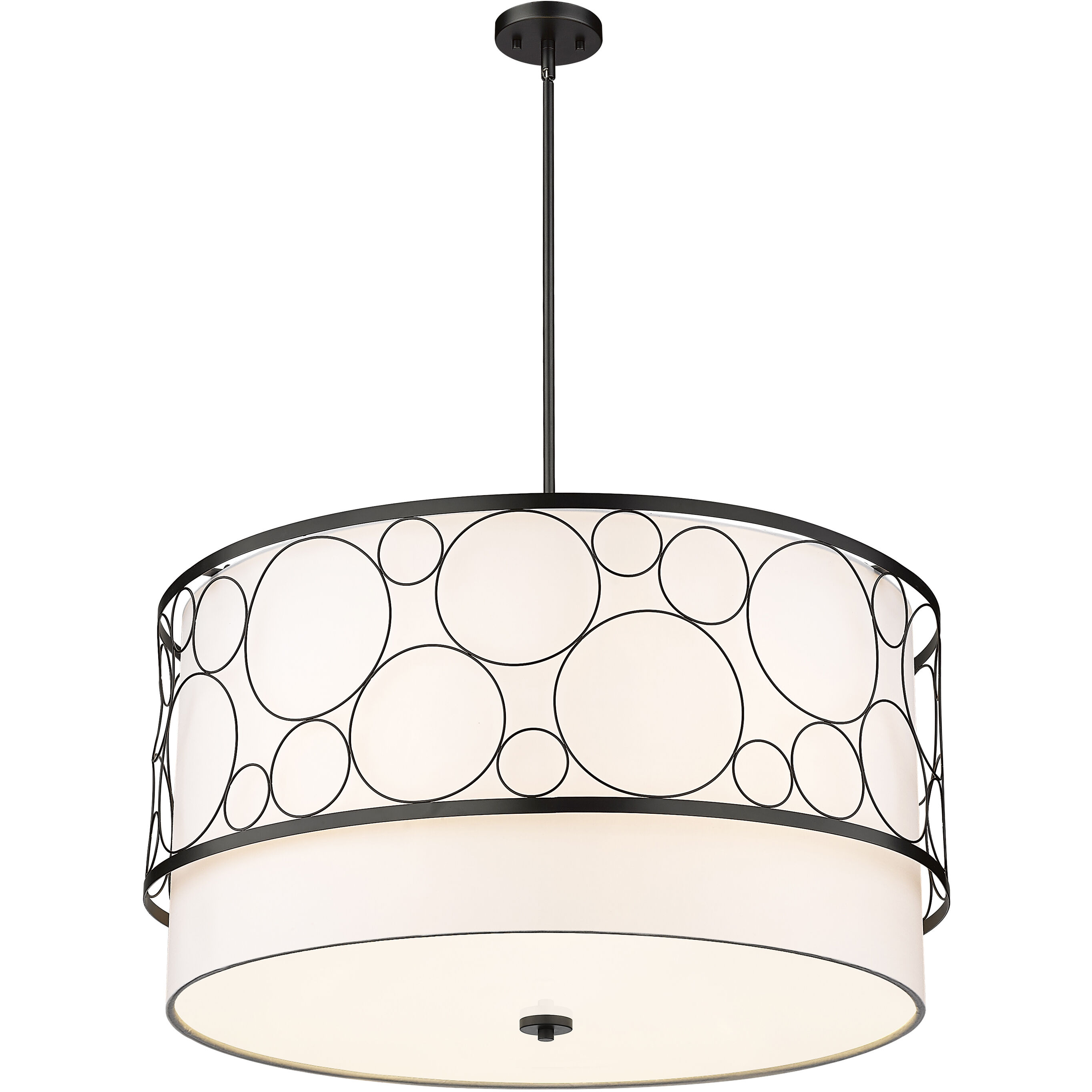 Kendall 5 Light 32 inch Matte Black Chandelier Ceiling Light