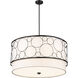 Kendall 5 Light 32 inch Matte Black Chandelier Ceiling Light