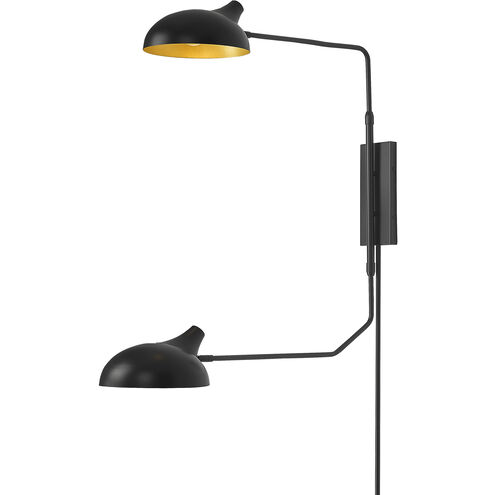Bellamy 2 Light 62.75 inch Matte Black Wall Sconce Wall Light