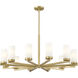 Danica 12 Light 39 inch Modern Gold Chandelier Ceiling Light
