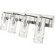 Fontaine 4 Light 34 inch Polished Nickel Vanity Wall Light