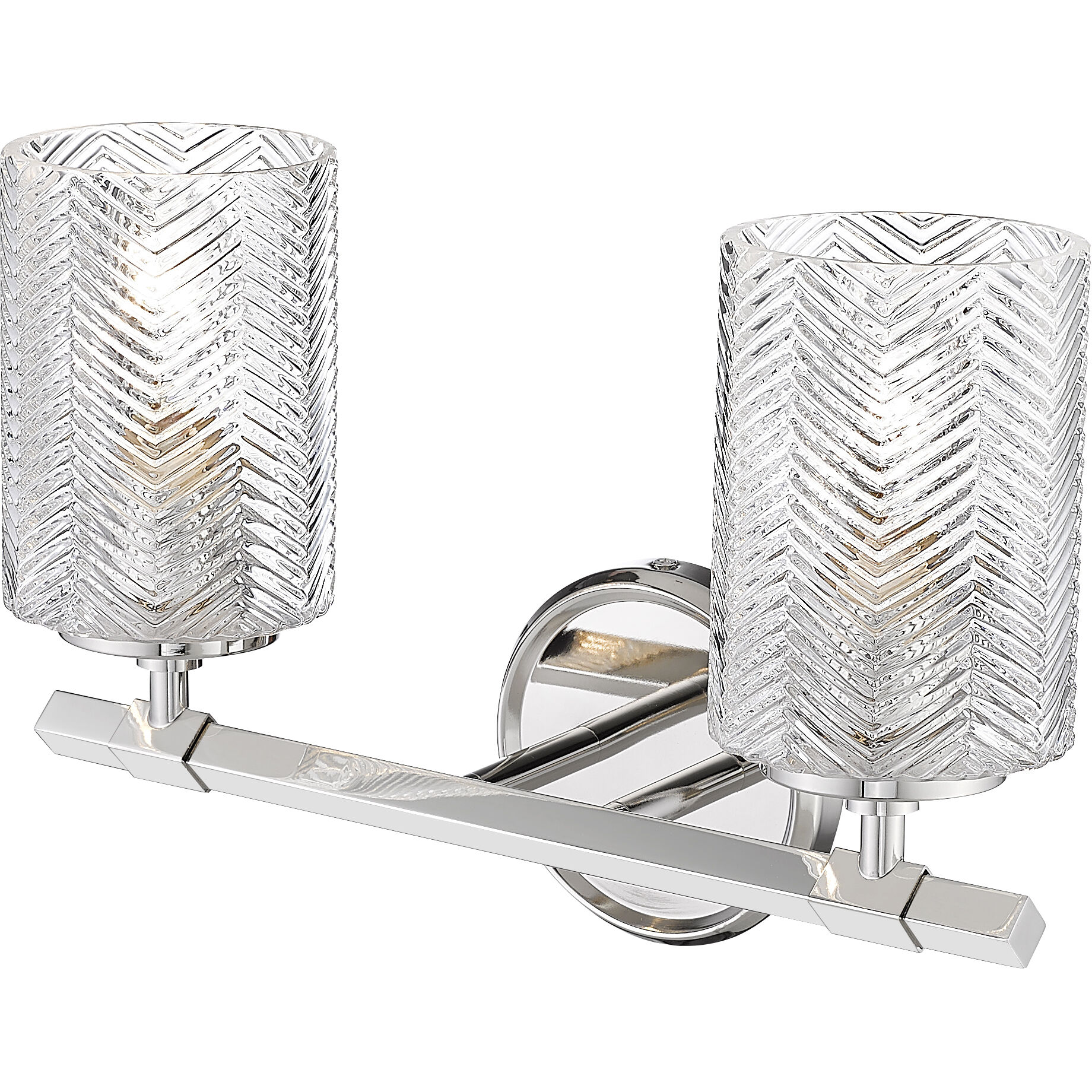 Dover Street 2 Light 14.25 inch Polished Nickel Vanity Wall Light