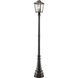 Bayland 3 Light 105 inch Oil Rubbed Bronze Outdoor Post Mounted Fixture