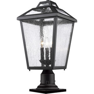 Bayland 3 Light 23 inch Black Outdoor Pier Mounted Fixture in 8.53