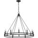 Dennison 12 Light 47.75 inch Matte Black Chandelier Ceiling Light