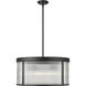 Carnaby 6 Light 24.25 inch Matte Black Chandelier Ceiling Light