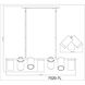 Lumina 7 Light 42 inch Matte Black Linear Chandelier Ceiling Light