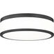 Ballord LED 12 inch Matte Black Flush Mount Ceiling Light