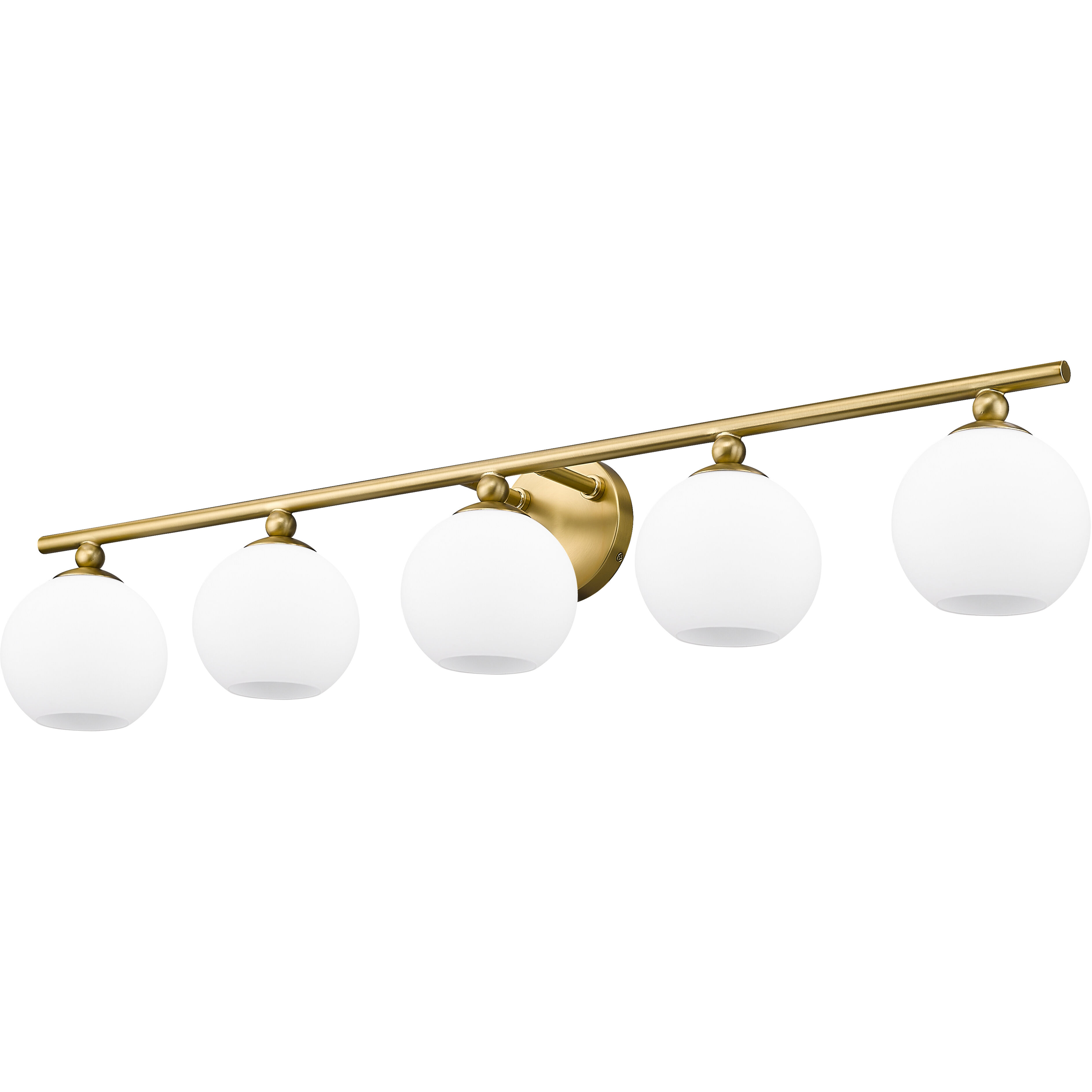 Neoma 5 Light 38.25 inch Modern Gold Vanity Wall Light