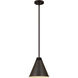 Eaton 1 Light 12 inch Bronze Plate Pendant Ceiling Light