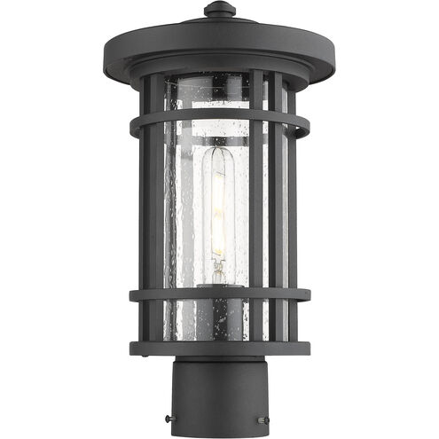 Jordan 1 Light 14.75 inch Black Outdoor Post Mount Fixture
