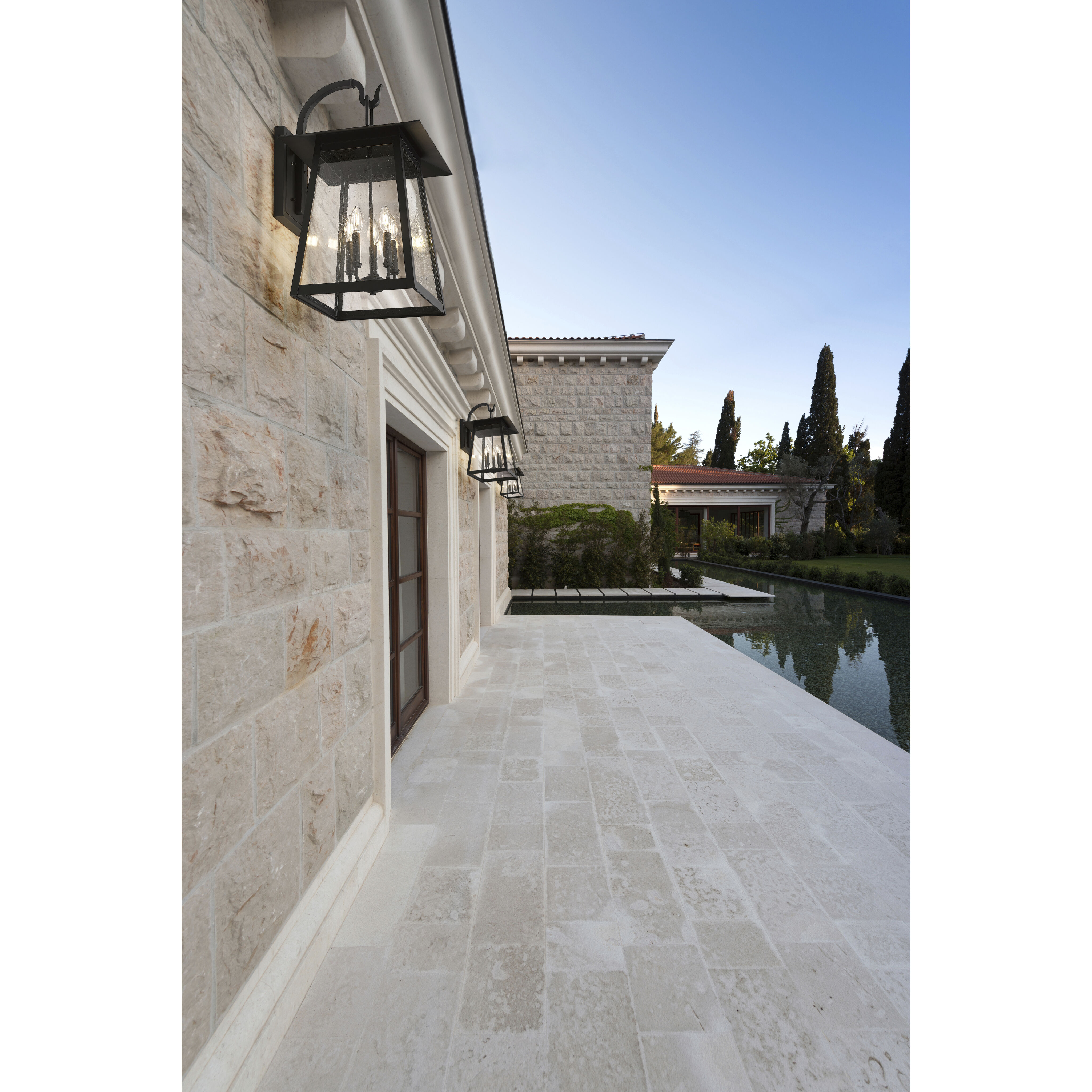 Rainer Outdoor Wall Light in Black, G9