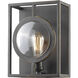 Port 1 Light 9 inch Olde Bronze Wall Sconce Wall Light in Olde Bronze Steel