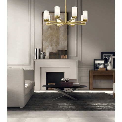 Danica 8 Light 31.5 inch Modern Gold Chandelier Ceiling Light