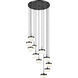 Renaud LED 28 inch Matte Black Chandelier Ceiling Light