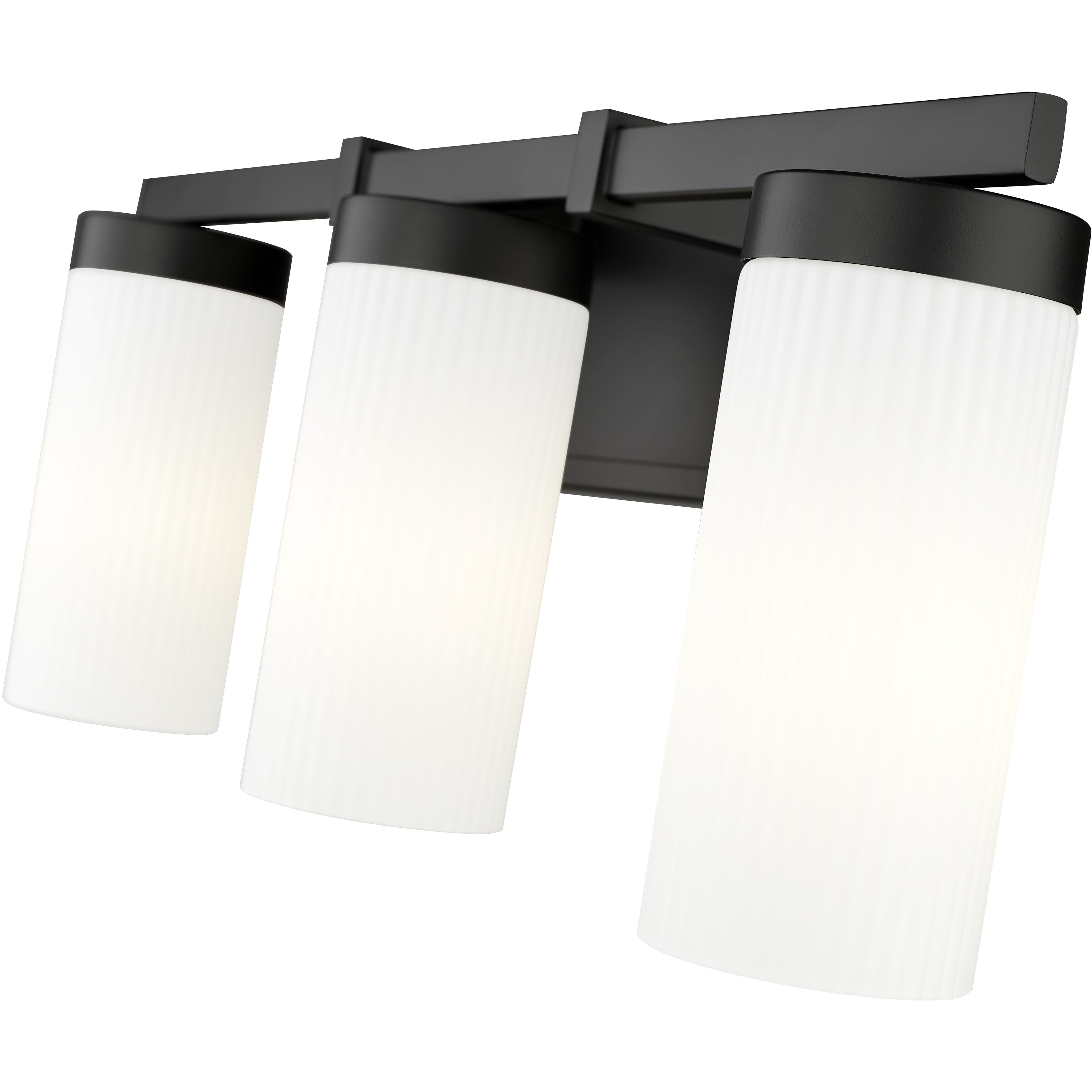 Danica 3 Light 20.5 inch Matte Black Bath Vanity Light Wall Light