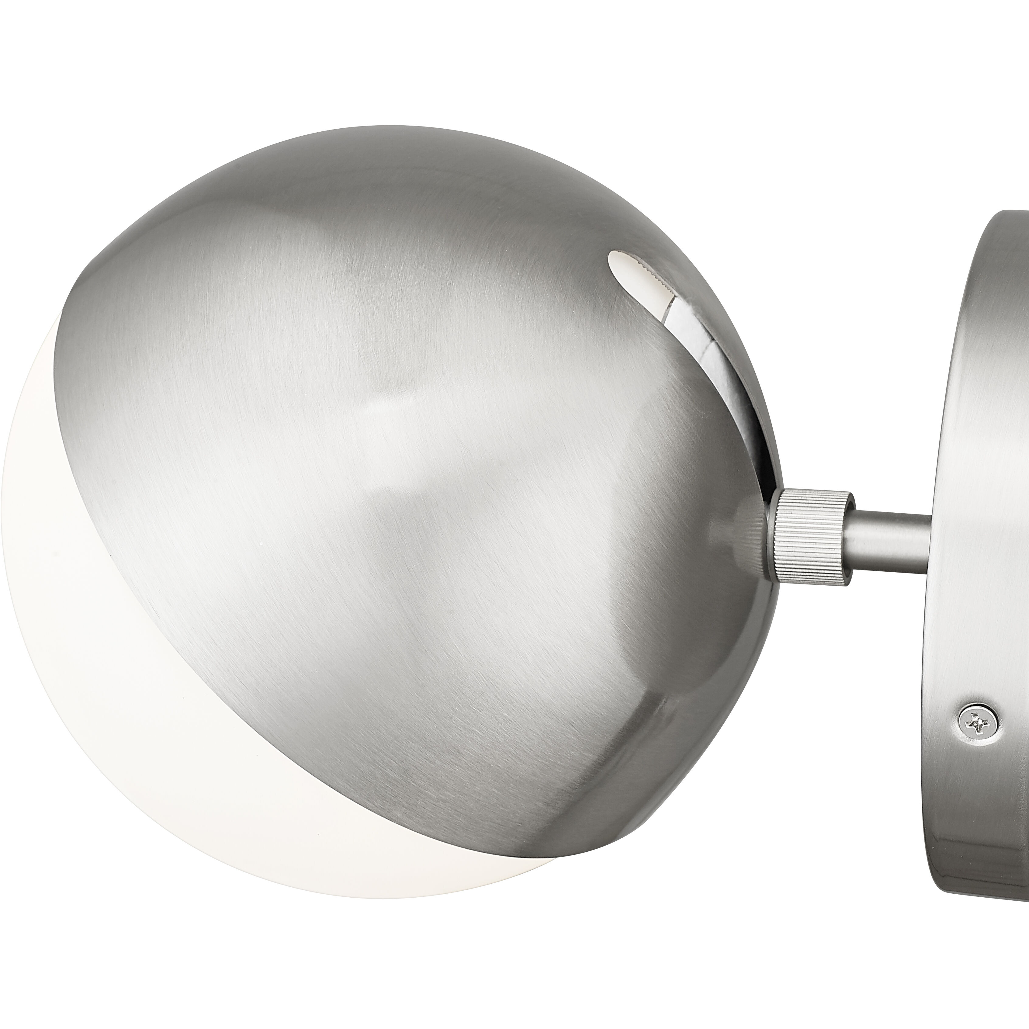 Realm Sphere Wall Sconce Wall Light in Brushed Nickel