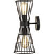 Alito 2 Light 7 inch Matte Black Wall Sconce Wall Light