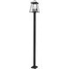 Broughton 4 Light 115.75 inch Black Outdoor Post Mounted Fixture