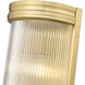Carnaby 2 Light 8 inch Modern Gold Wall Sconce Wall Light