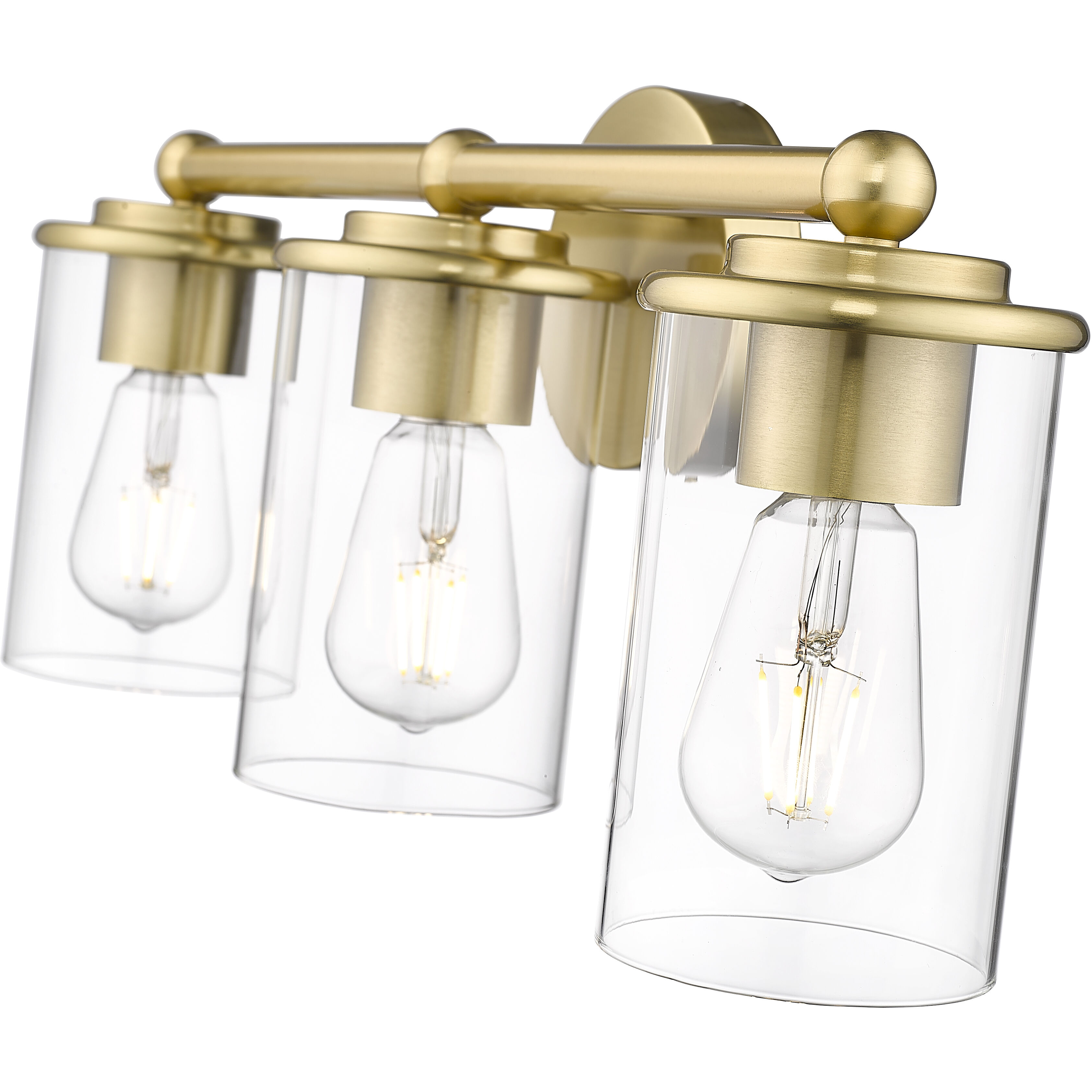 Thayer 3 Light 22.5 inch Luxe Gold Vanity Wall Light