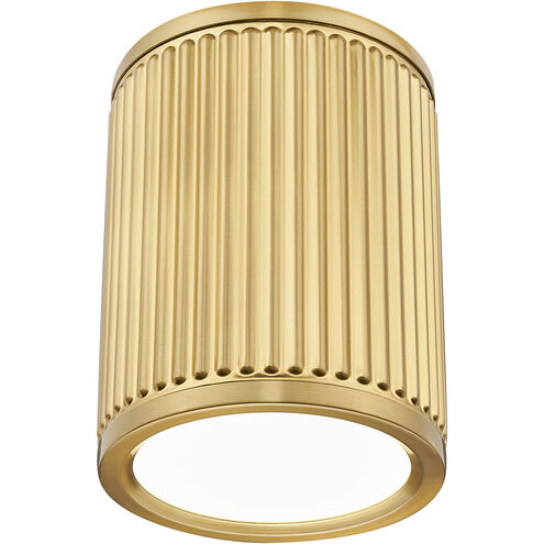 Stari LED 6.25 inch Modern Gold Flush Mount Ceiling Light