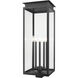 Nova 5 Light 34.25 inch Black Outdoor Post Mount Fixture