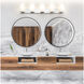 Burk 5 Light 38 inch Chrome Bath Vanity Light Wall Light