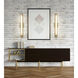 Chase LED 33 inch Modern Gold Bath Vanity Light Wall Light