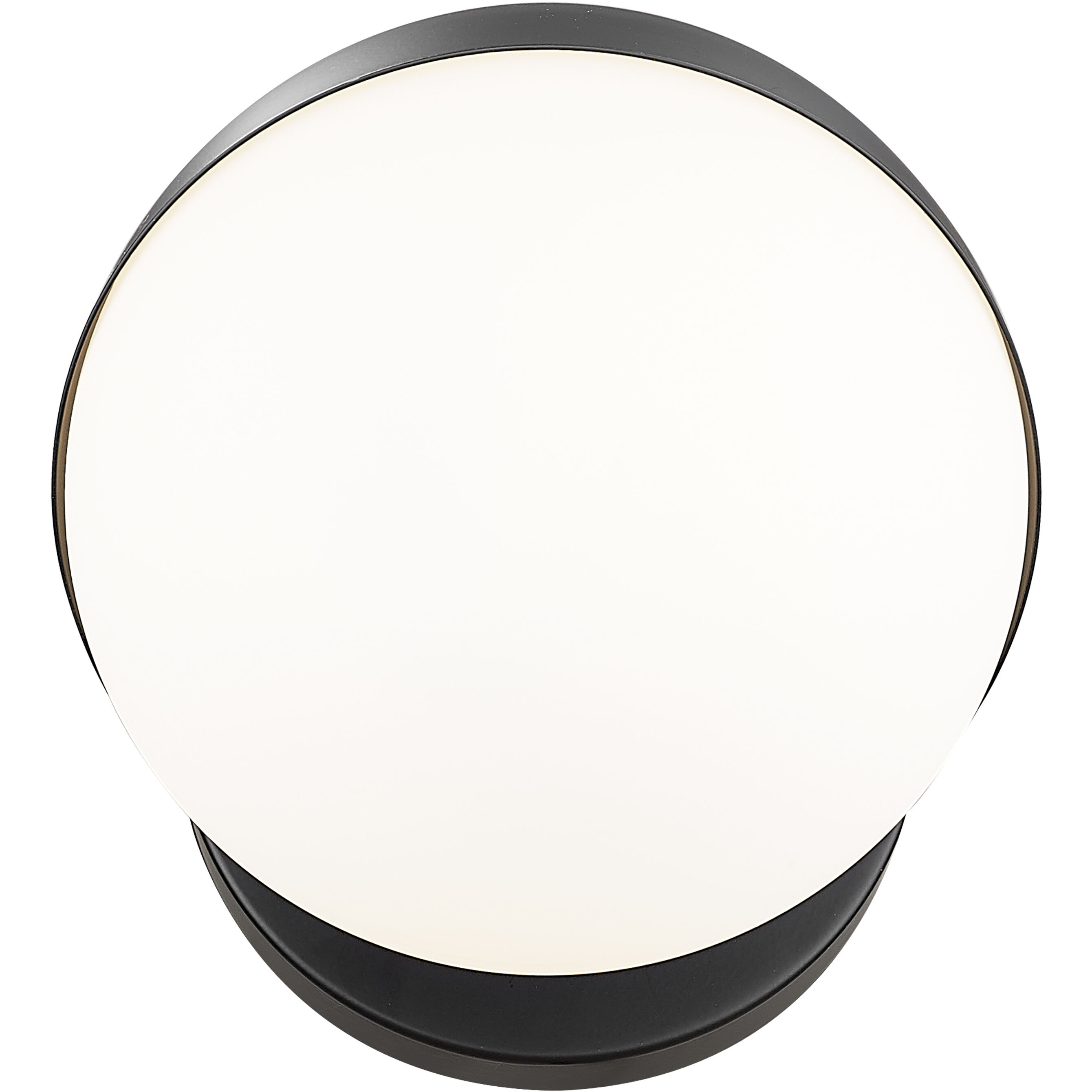 Realm Sphere Wall Sconce Wall Light in Matte Black
