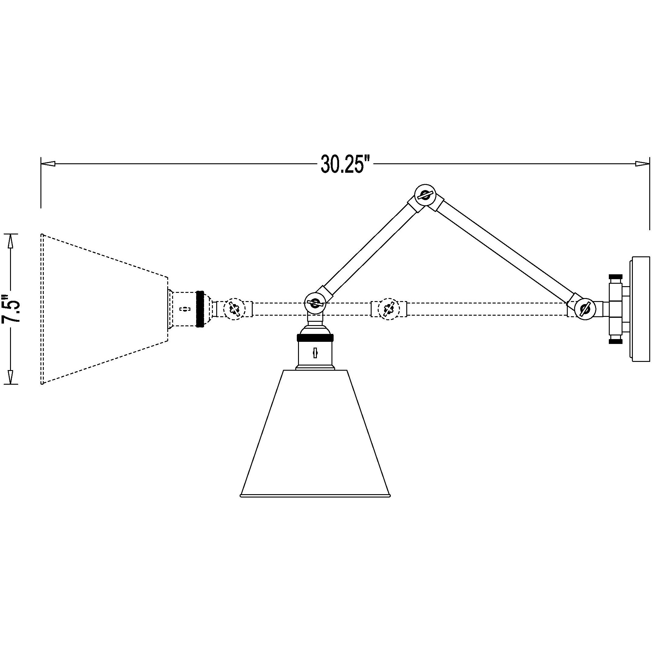 Gayson 1 Light 7.5 inch Brushed Nickel Wall Sconce Wall Light