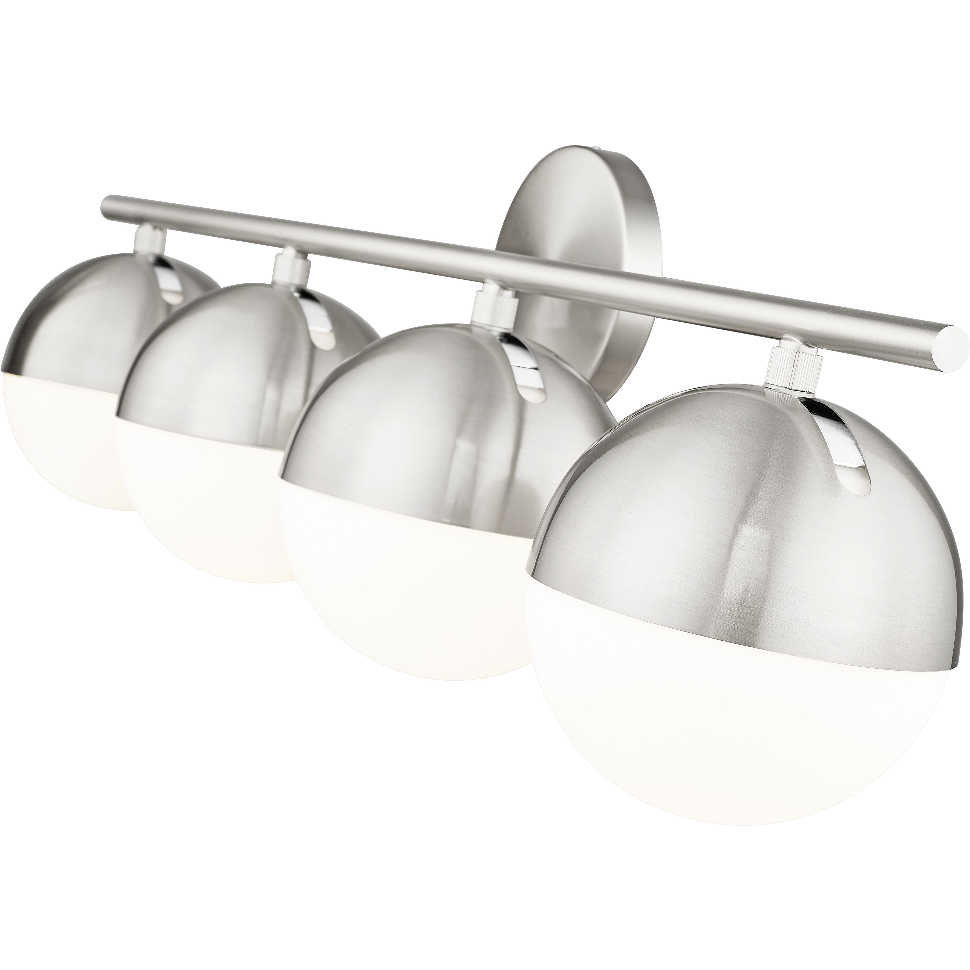 Realm Sphere 4 Light 32.25 inch Brushed Nickel Bath Vanity Wall Light
