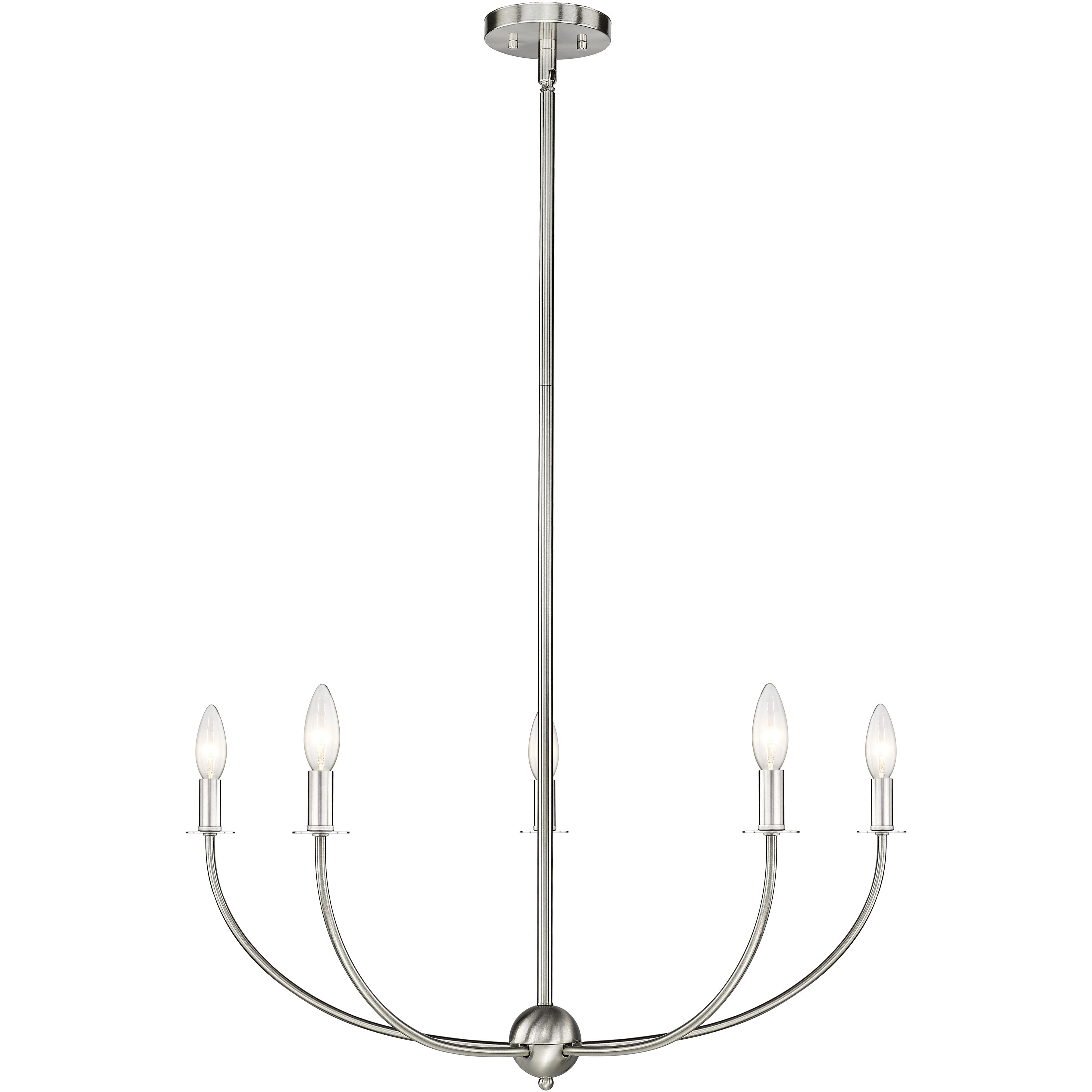 Shannon 5 Light 32 inch Brushed Nickel Chandelier Ceiling Light