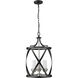 Malcalester 3 Light 14 inch Matte Black and Brushed Nickel Pendant Ceiling Light