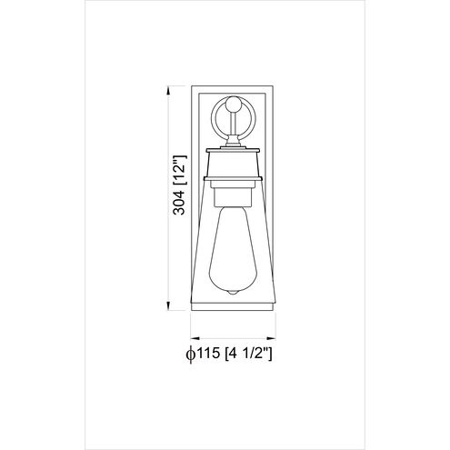 Wentworth 1 Light 4.5 inch Rubbed Brass Wall Sconce Wall Light
