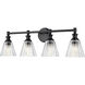 Auden 4 Light 31.75 inch Matte Black Bath Vanity Wall Light