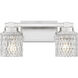 Jacqueline Vanity Wall Light in Brushed Nickel