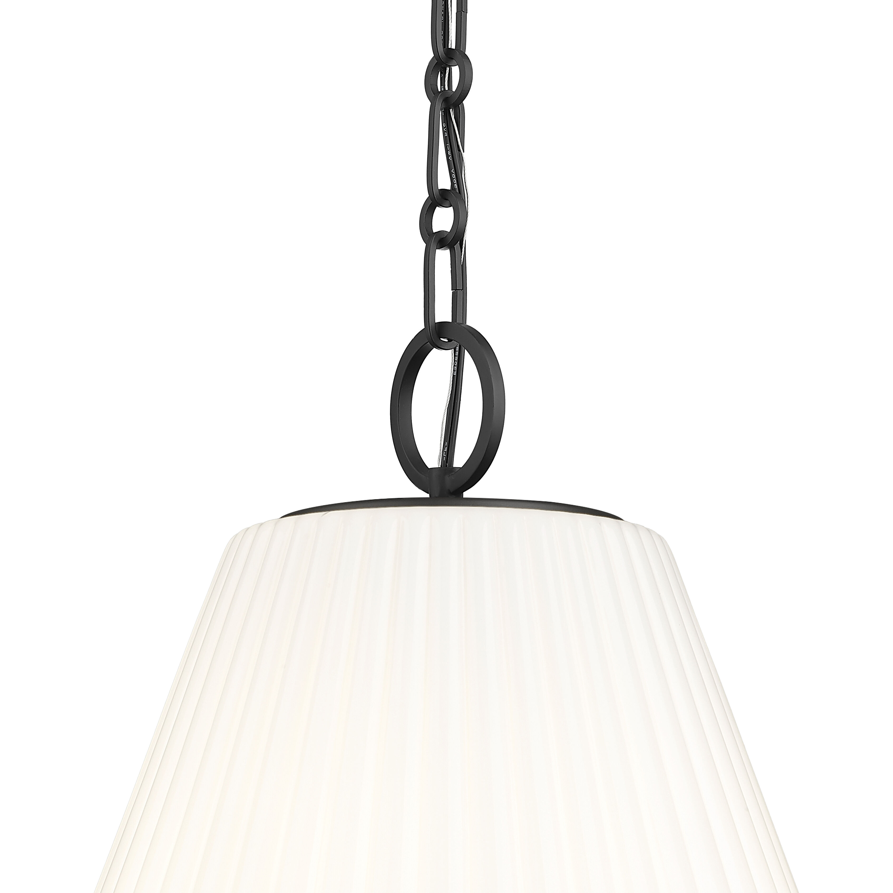 Alaric 3 Light 18 inch Matte Black Pendant Ceiling Light