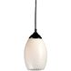 Jazz 1 Light 5 inch Sand Black Pendant Ceiling Light in White