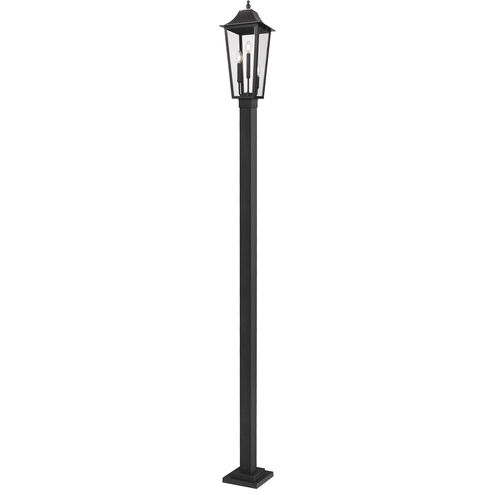 Gannon 3 Light 119.25 inch Black Outdoor Post Mounted Fixture in G9