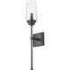 Cosmo 1 Light 5 inch Matte Black Wall Sconce Wall Light