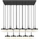 Renaud LED 46.75 inch Matte Black Linear Chandelier Ceiling Light