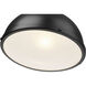 Melange 1 Light 13.25 inch Matte Black Pendant Ceiling Light in Matte Black Steel