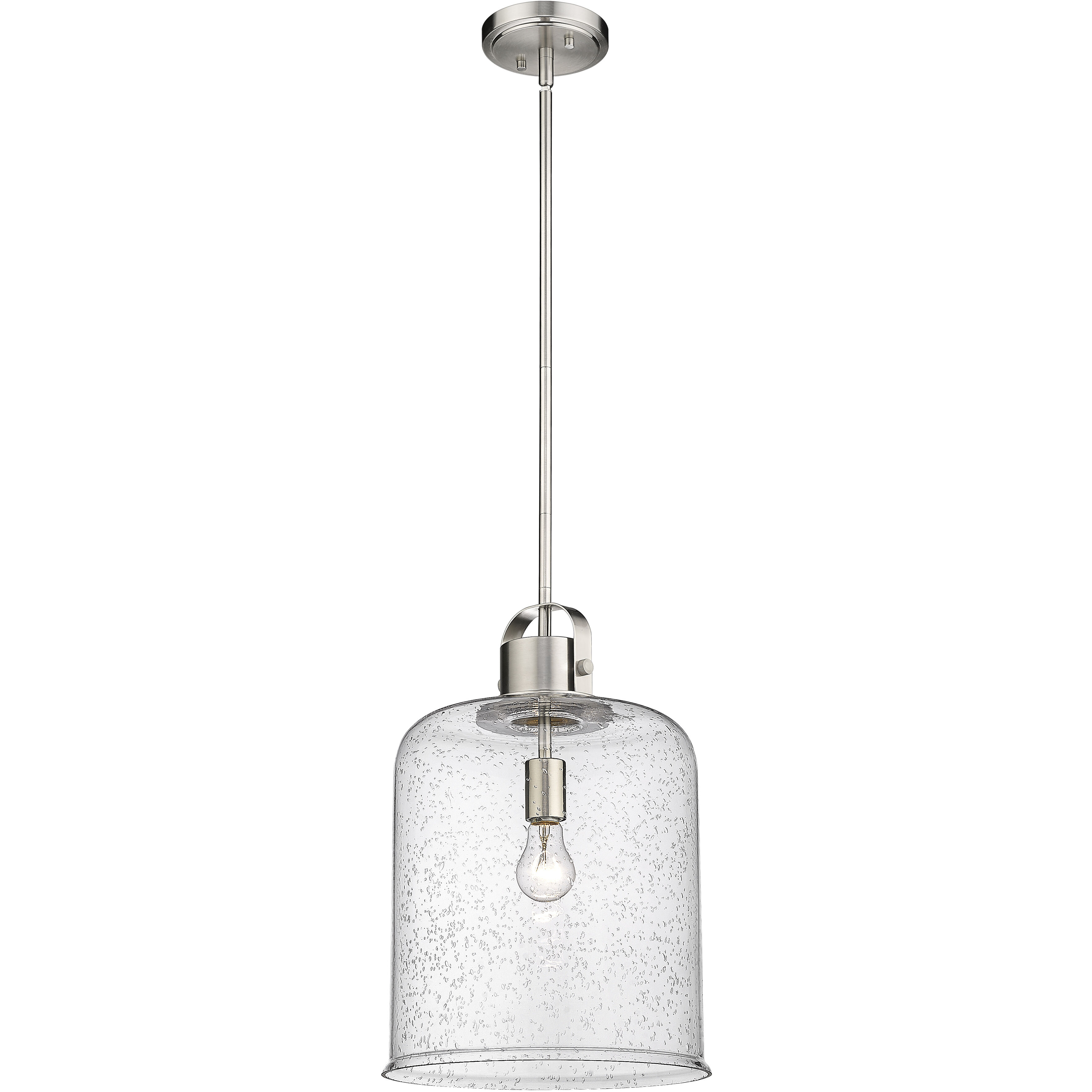 Kinsley 1 Light 12 inch Brushed Nickel Pendant Ceiling Light