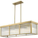 Carnaby 10 Light 42.25 inch Modern Gold Linear Chandelier Ceiling Light