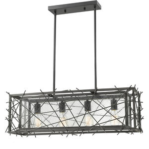 Stanwood 4 Light 32 inch Bronze Linear Chandelier Ceiling Light